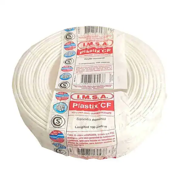 CABLE UNIPOLAR 10 MM2 BLANCO X 100 MTS
