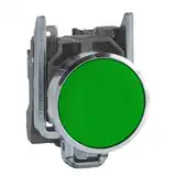 PULSADOR METALICO  RASANTE VERDE 1NA XB4