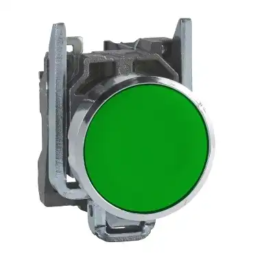 PULSADOR METALICO  RASANTE VERDE 1NA XB4