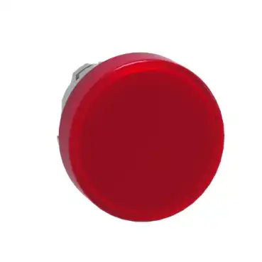 CABEZAL METALICO ROJO P/PIL LED ROJO