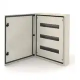 GABINETE CHAPA DIN 10 POLOS EMBUTIR MARCO REGULABLE