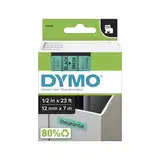 CINTA VINILO VERDE/LETRA NEGRO 12 MM X 5.5 MTS