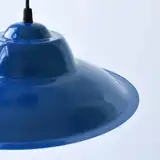 COLGANTE DE CHAPA 1 LUZ AZUL
