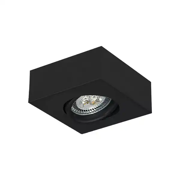 SEMIEMBUTIDO 1L DICRO GU10 100X100MM NEGRO