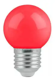 LAMPARA LED E27 1 W GOTA  ROJO