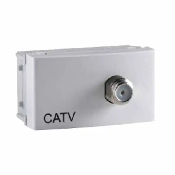 RODA TOMA TV CATV BLANCO