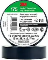 CINTA AISLADORA PVC 20 MTS NEGRO TEMFLEX 175 REFORZADA