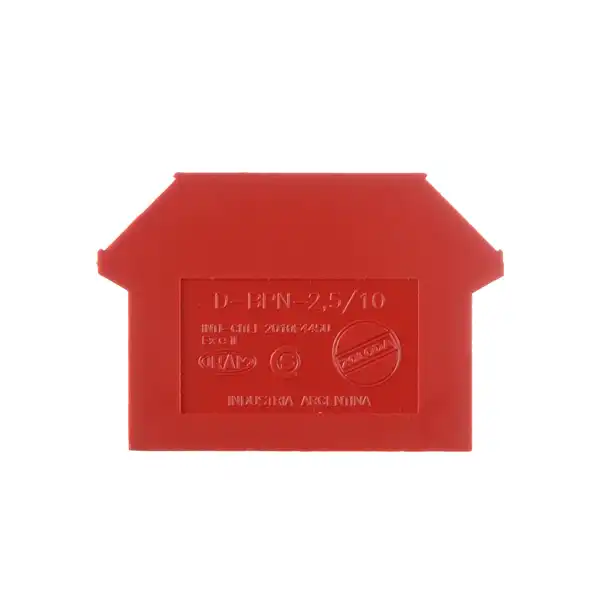BPN TAPA P/ BORNE DE PASO  2.5 A 10 MM ROJO