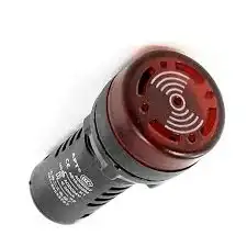 ZUMBADOR ROJO C/SEÑAL LUMINOSA 220VCA