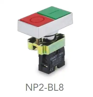 PULSADOR METALICO DOBLE 1NA+1NC