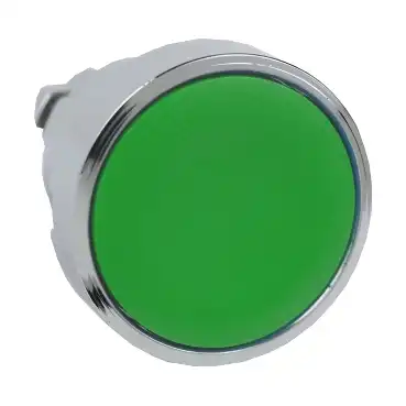 CABEZAL METALICO PULSADOR RASANTE VERDE